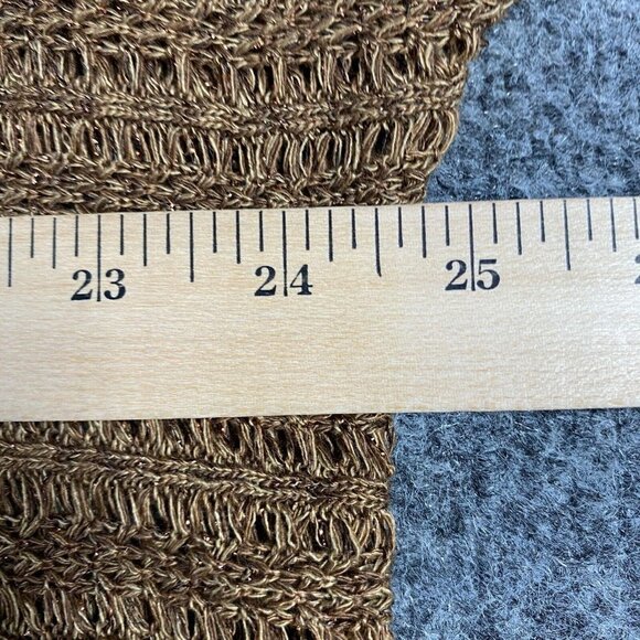 Catherines Womens Top 2X Plus Brown Loose Knit Plus Petite NEW - Picture 7 of 7